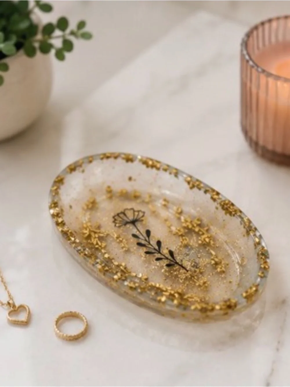 Handmade elegant clear